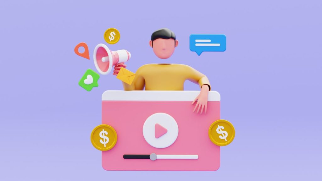 elementos que simbolizam ideias e redes sociais